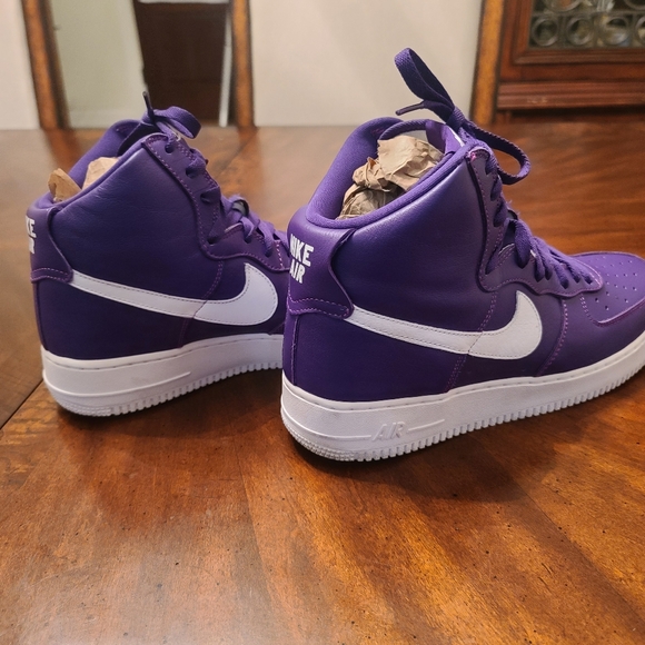 2015Air Force 1 High SP 'Purple White' Size 10 - Picture 5 of 6